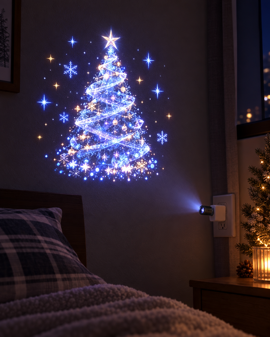 Mini Kerstprojector (USB) — afbeelding 2